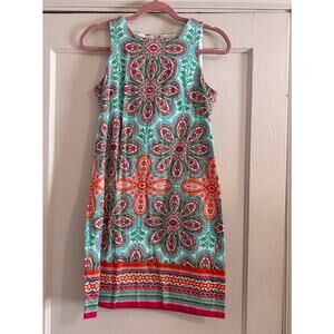 London Style Paisley Shift Dress - Size 4